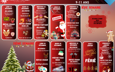 Vacances de Noël – Titans 9-11 ans 🎄